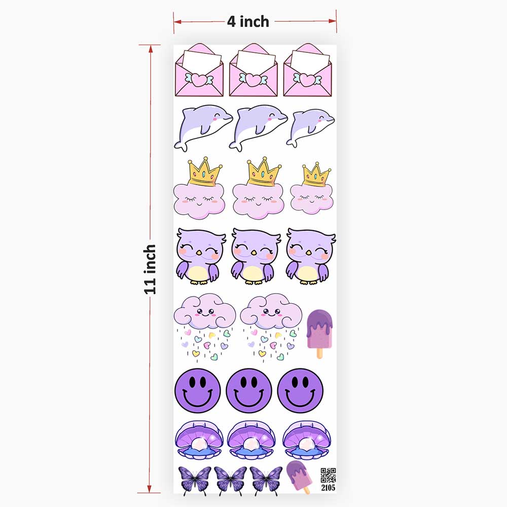 Cartoon UV DTF Sticker for Resin Art - 2105