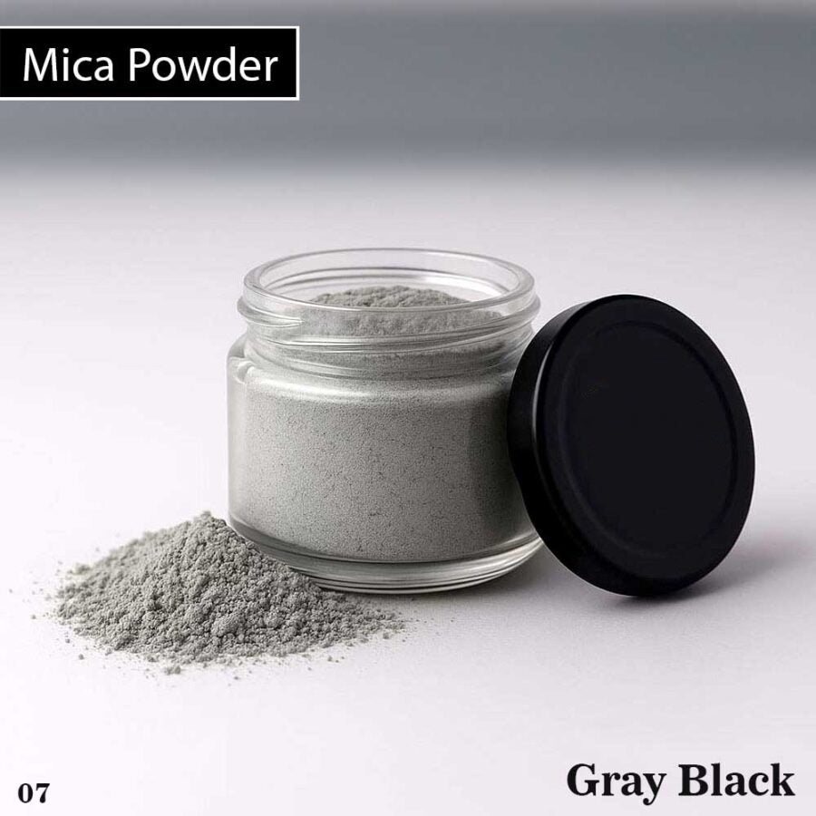 Mica Powder Pigment - Grey Black