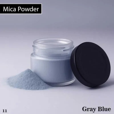 Mica Powder Pigment - Grey Blue