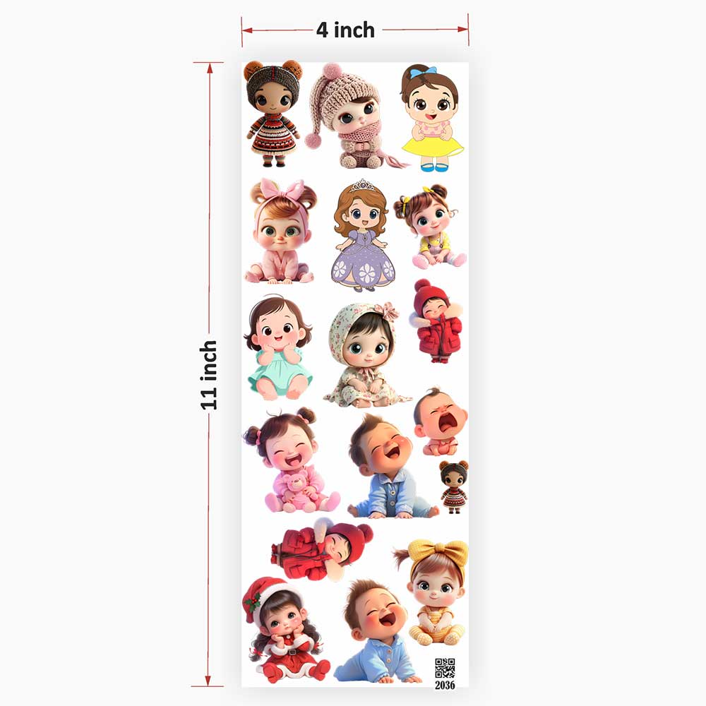 Children's UV DTF Sticker for Resin Art - 2036