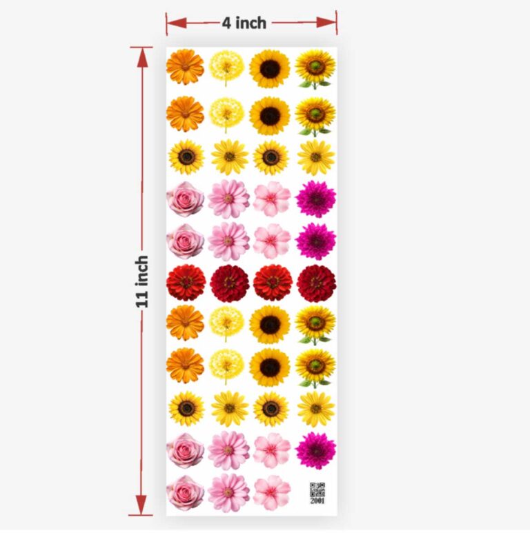 Flower UV DTF Sticker for Resin Art - 2001