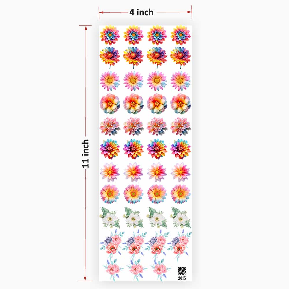 Flower UV DTF Sticker for Resin Art - 2015