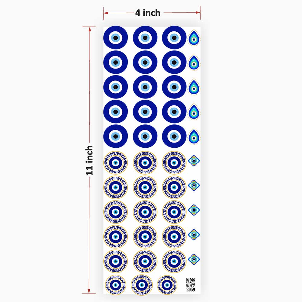 Evil Eye UV DTF Sticker for Resin Art - 2059