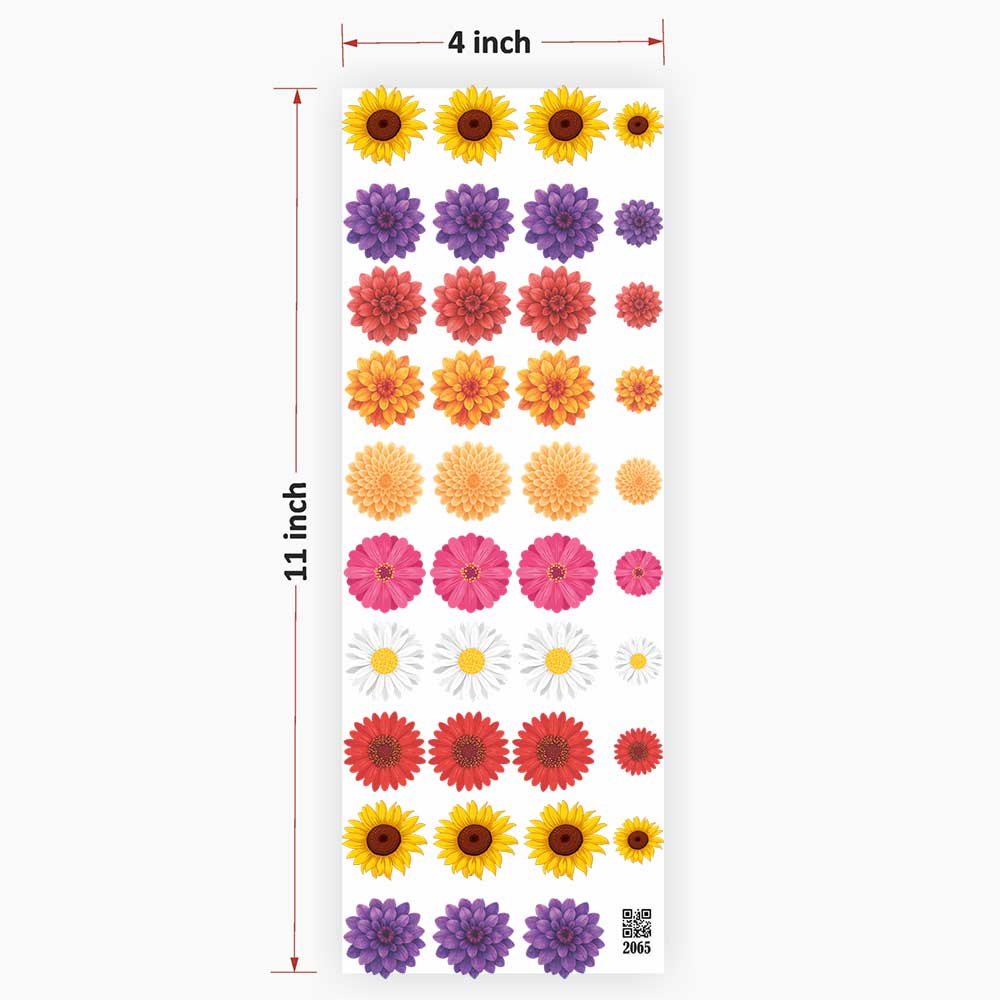 Flower UV DTF Sticker for Resin Art - 2065
