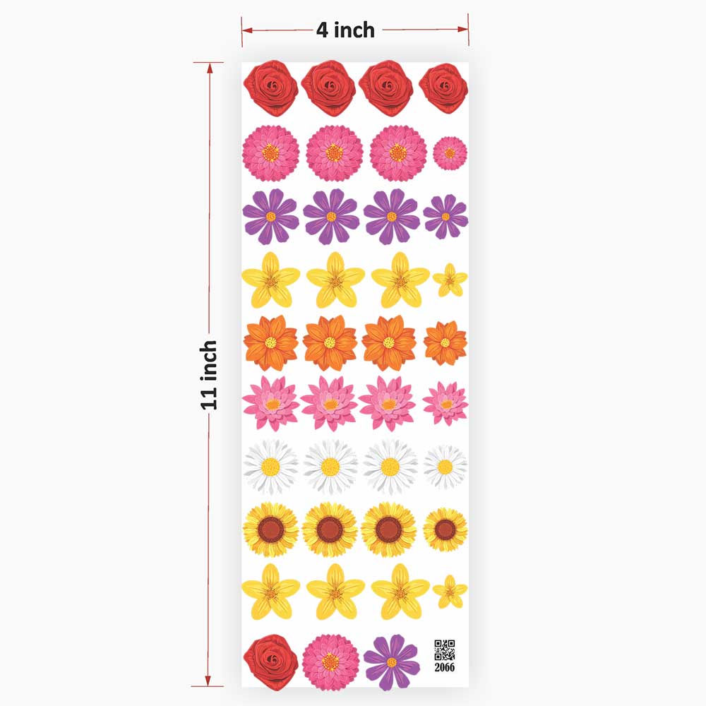 Flower UV DTF Sticker for Resin Art - 2066