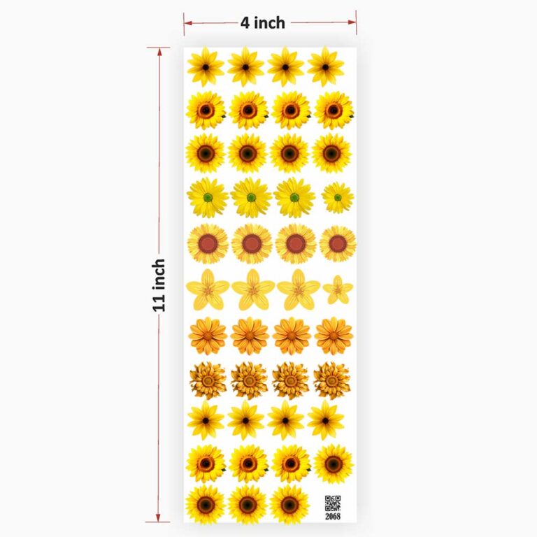 Flower UV DTF Sticker for Resin Art - 2068