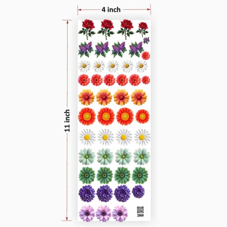 Flower UV DTF Sticker for Resin Art - 2069