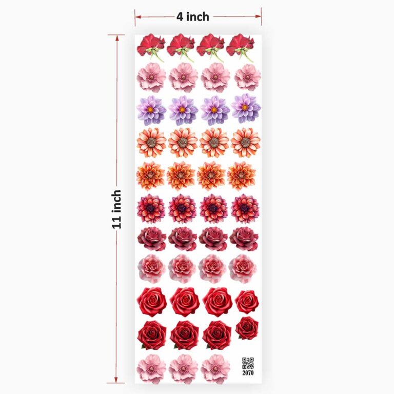 Flower UV DTF Sticker for Resin Art - 2070