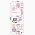 Friends Quotes UV DTF Sticker for Resin Art - 2071