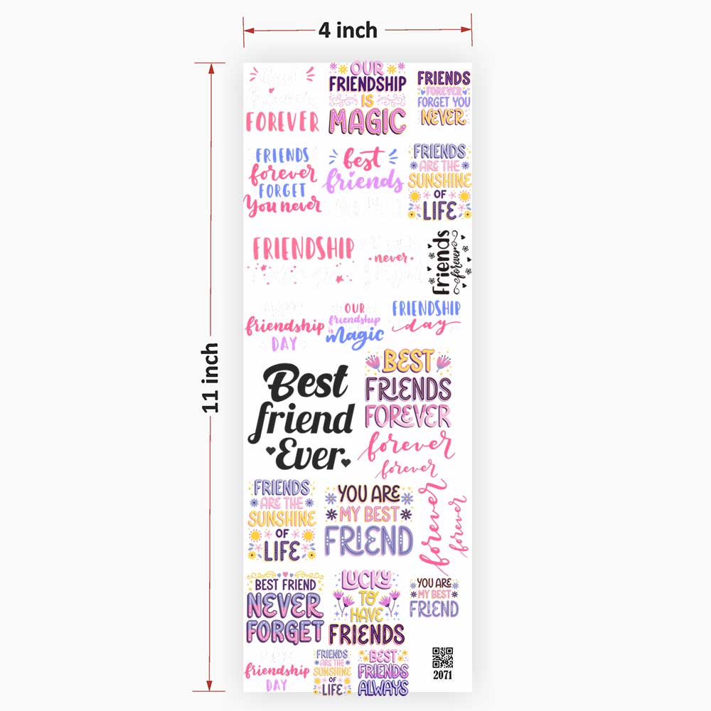 Friends Quotes UV DTF Sticker for Resin Art - 2071