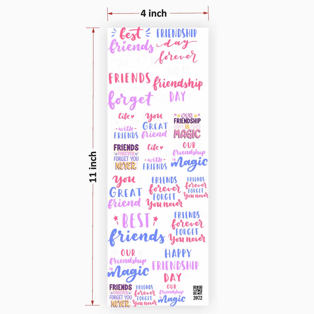 Friends Quotes UV DTF Sticker for Resin Art - 2072