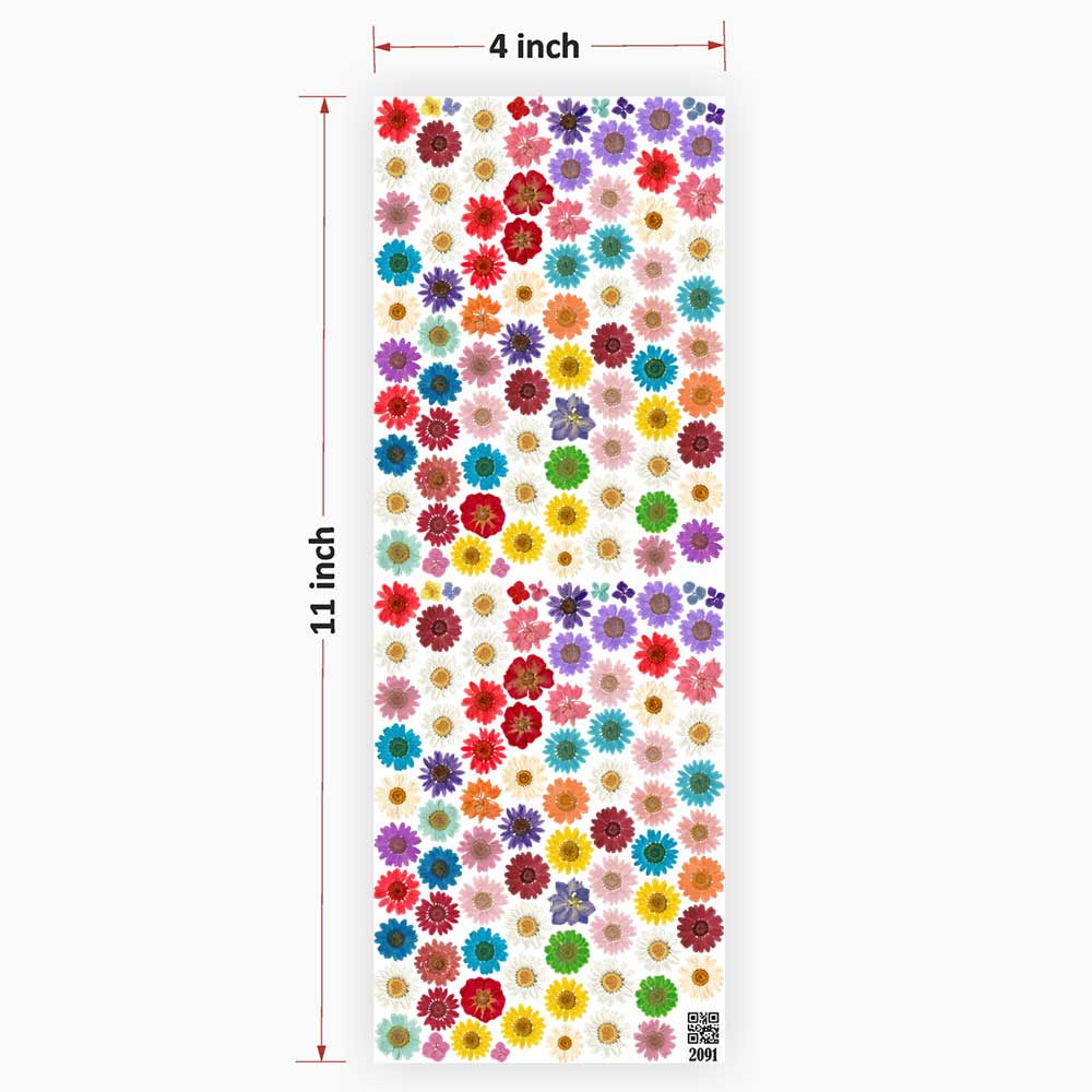 Flower UV DTF Sticker for Resin Art - 2091