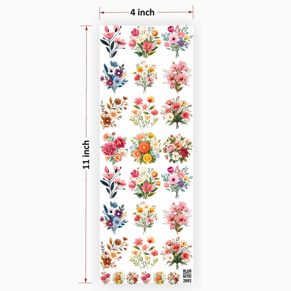 Flower UV DTF Sticker for Resin Art - 2093
