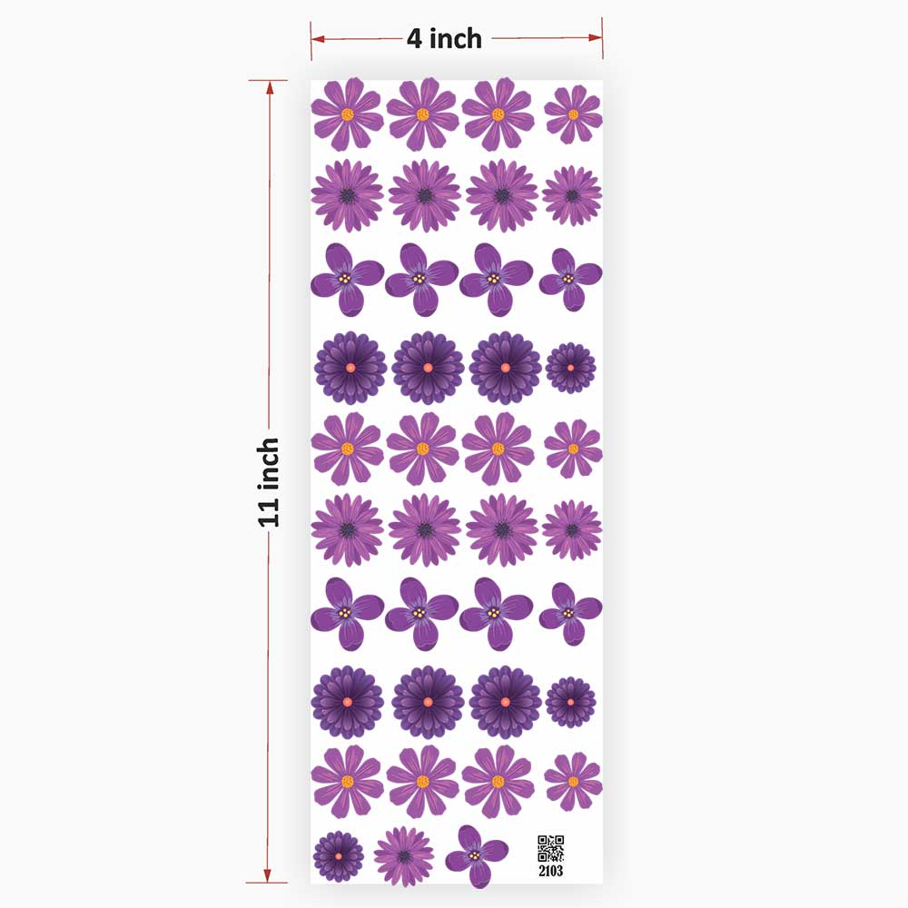 Flower UV DTF Sticker for Resin Art - 2103