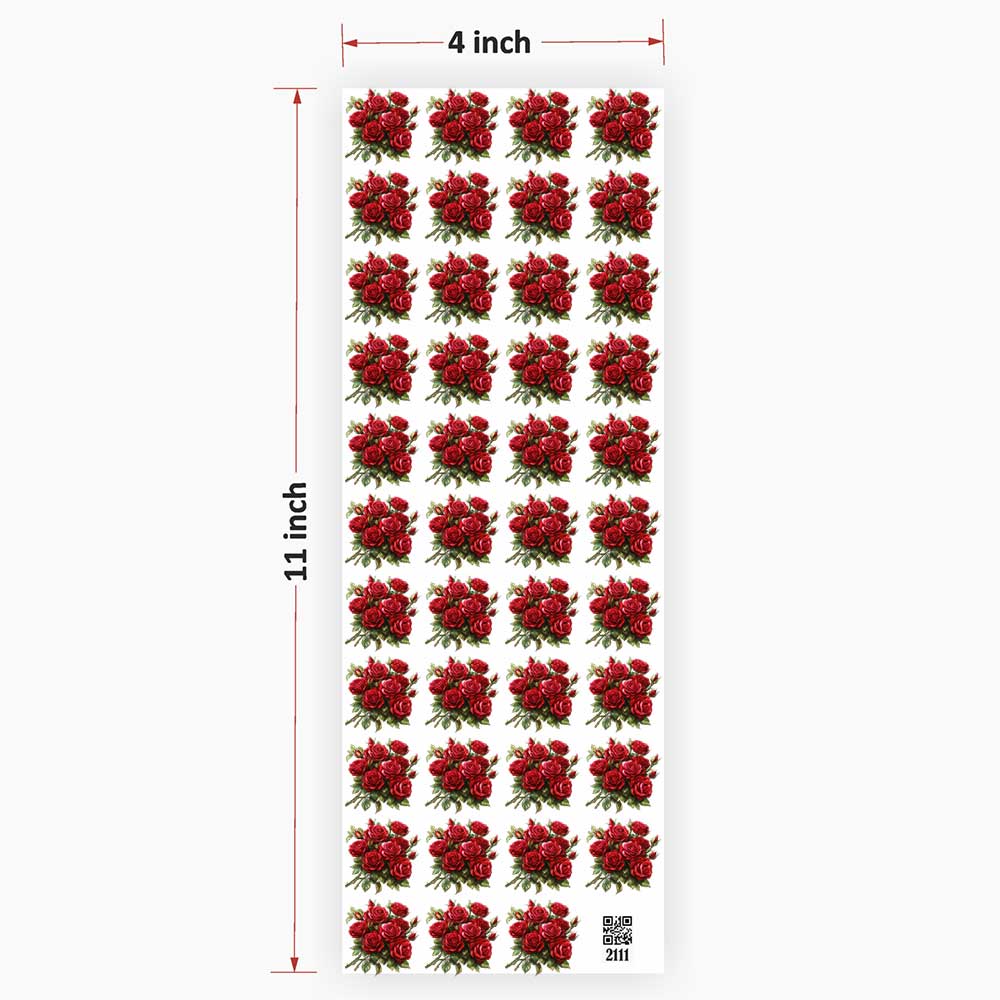 Flower UV DTF Sticker for Resin Art - 2111