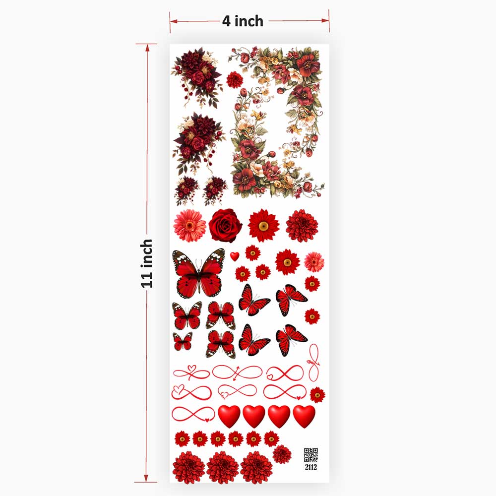 Flower UV DTF Sticker for Resin Art - 2112