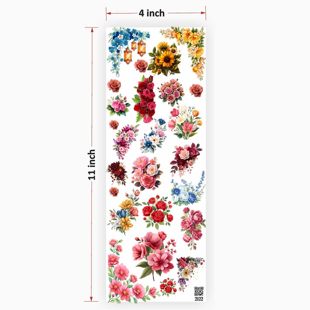Flower UV DTF Sticker for Resin Art - 2122