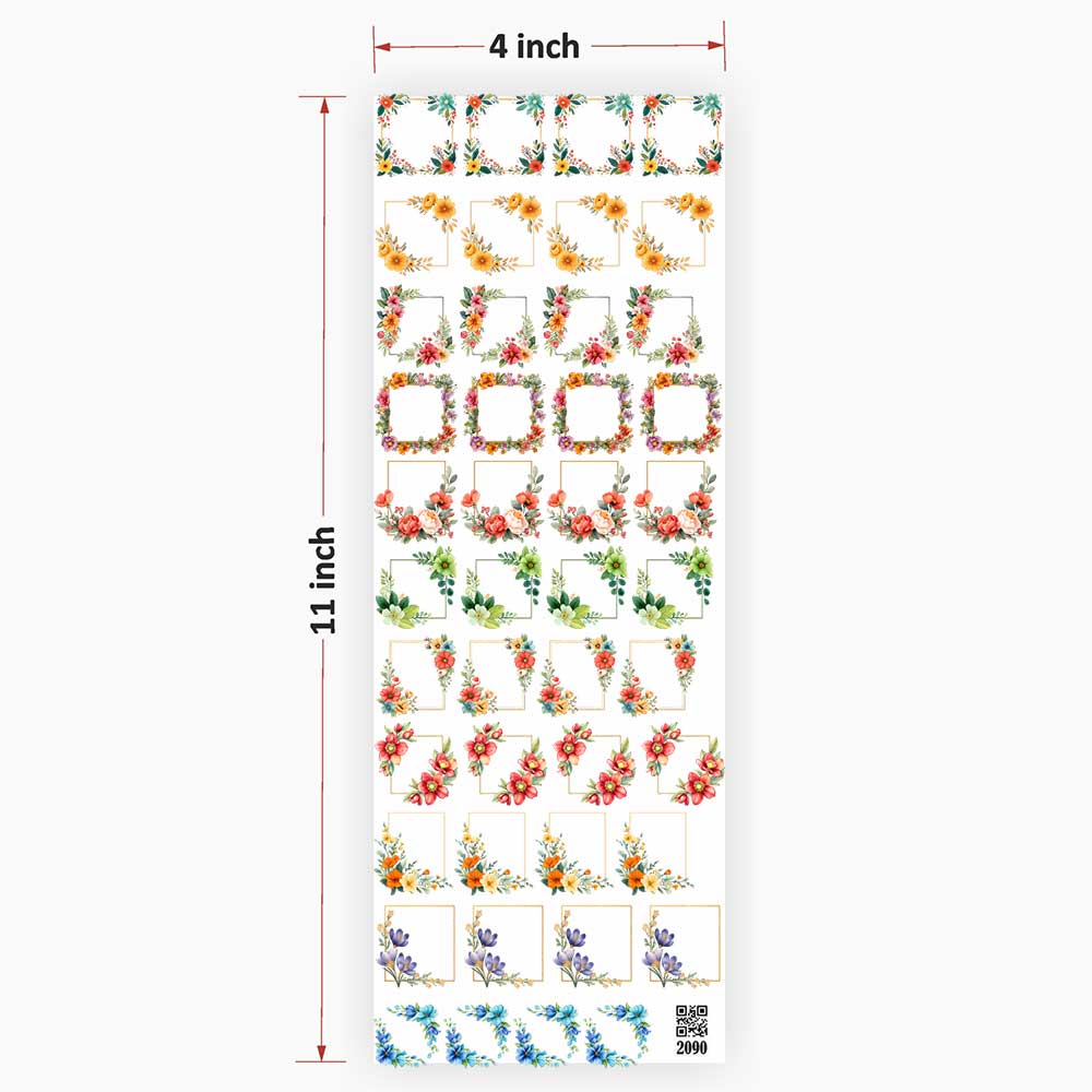 Square Designs UV DTF Sticker for Resin Art - 2090