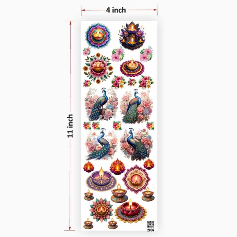 Diwali UV DTF Sticker for Resin Art - 2056