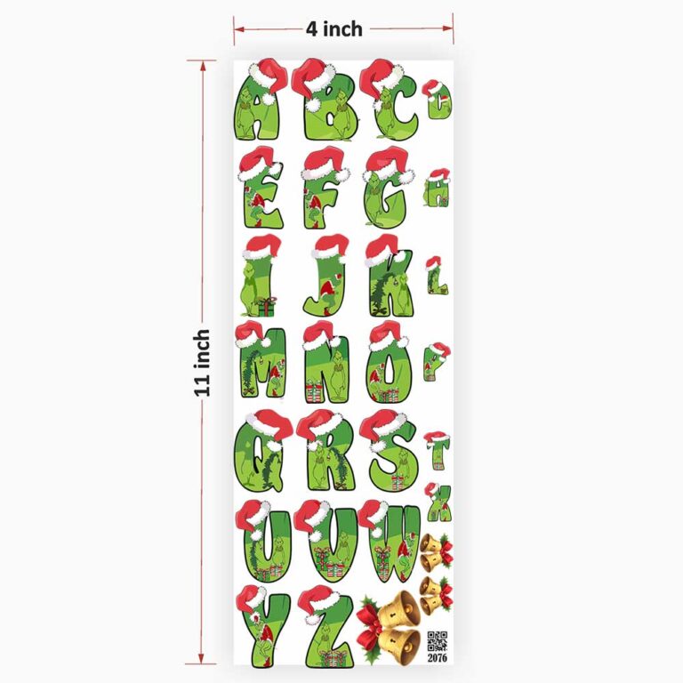 Alphabet UV DTF Sticker for Resin Art - 2076