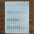 Arabic Embossed Sticker Sheet - 419