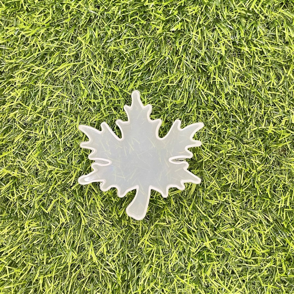 4 Inch Leaf Zigzag Coaster Silicone Mould - 6mm Depth