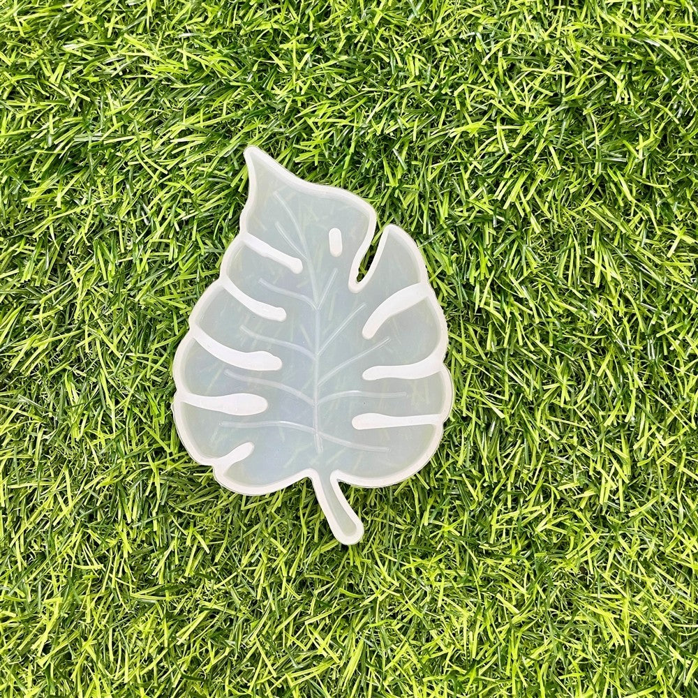5 Inch Leaf Coaster Silicone Mould - 6mm Depth