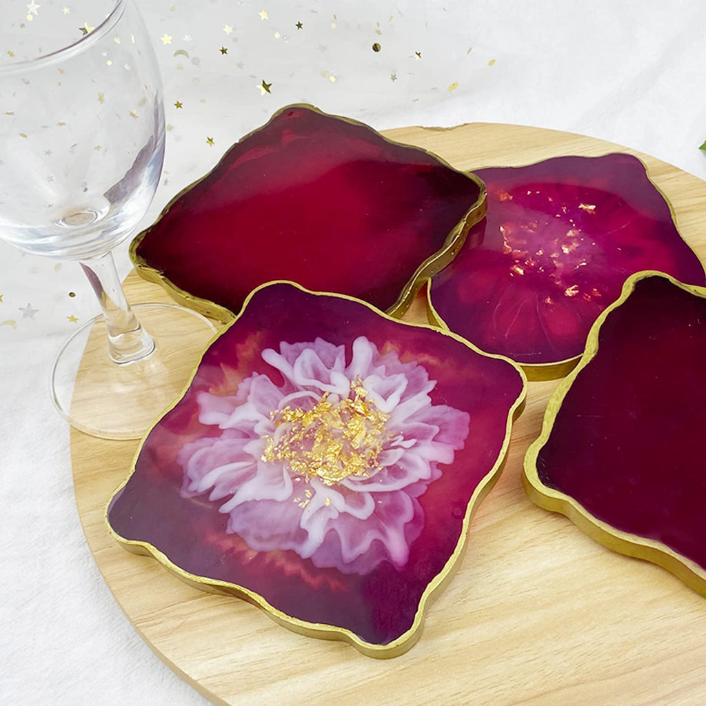 4 Inch Square Agate Zigzag Silicone Mould - 5mm Depth