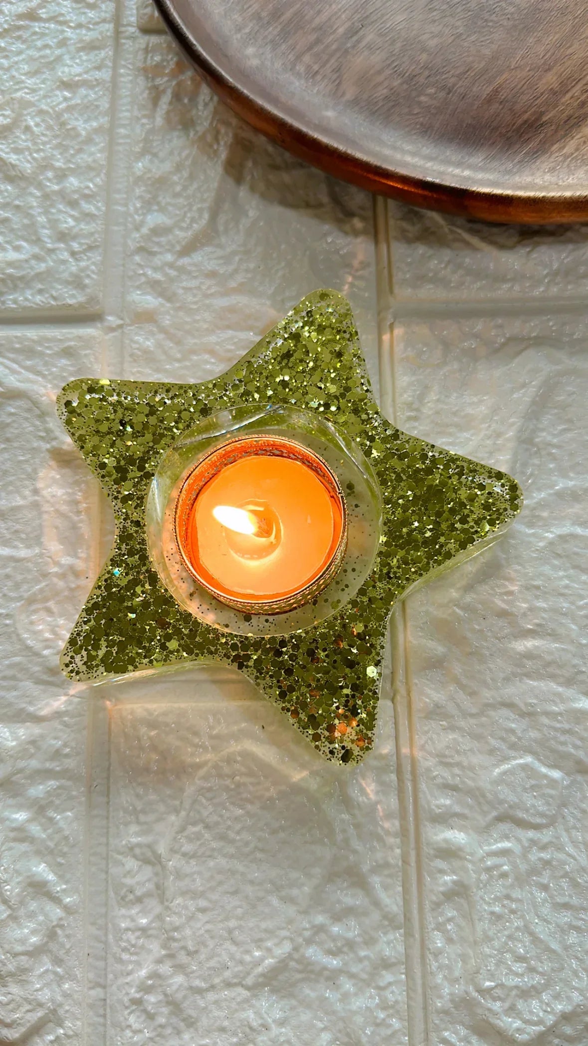 Star Lotus T-Light Holder Silicone Mould