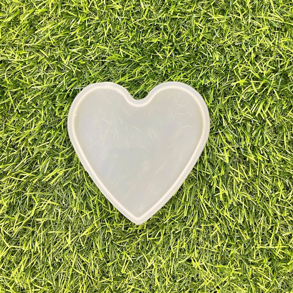 4 Inch Heart Silicone Mould - 10x9cm - 8mm Depth