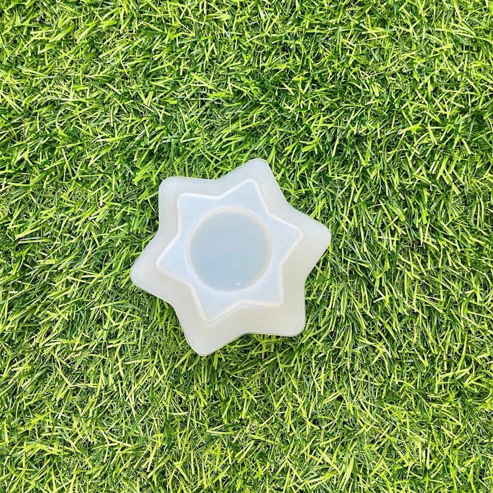Star Lotus T-Light Holder Silicone Mould