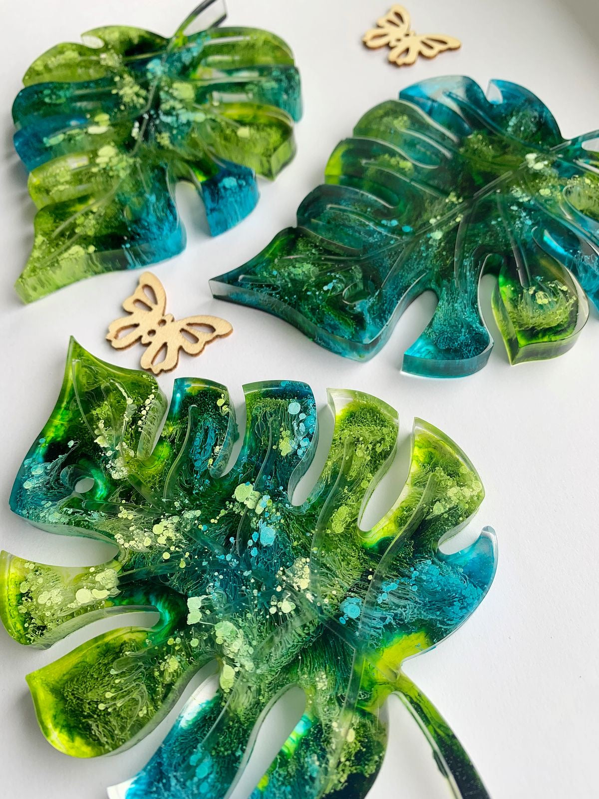 5 Inch Leaf Coaster Silicone Mould - 6mm Depth