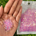 Pink Gold Shine Sequin Mix