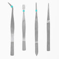 Precision Tweezers - 4-Piece Set