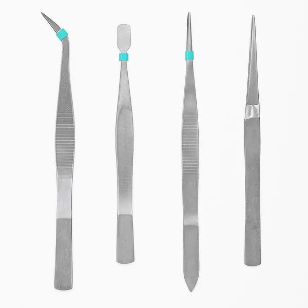 Precision Tweezers - 4-Piece Set