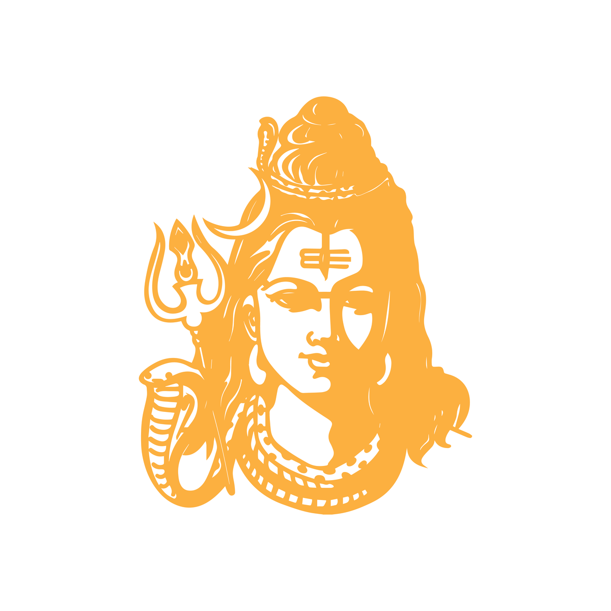 Lord Shiva Acrylic Cutout for Resin Art