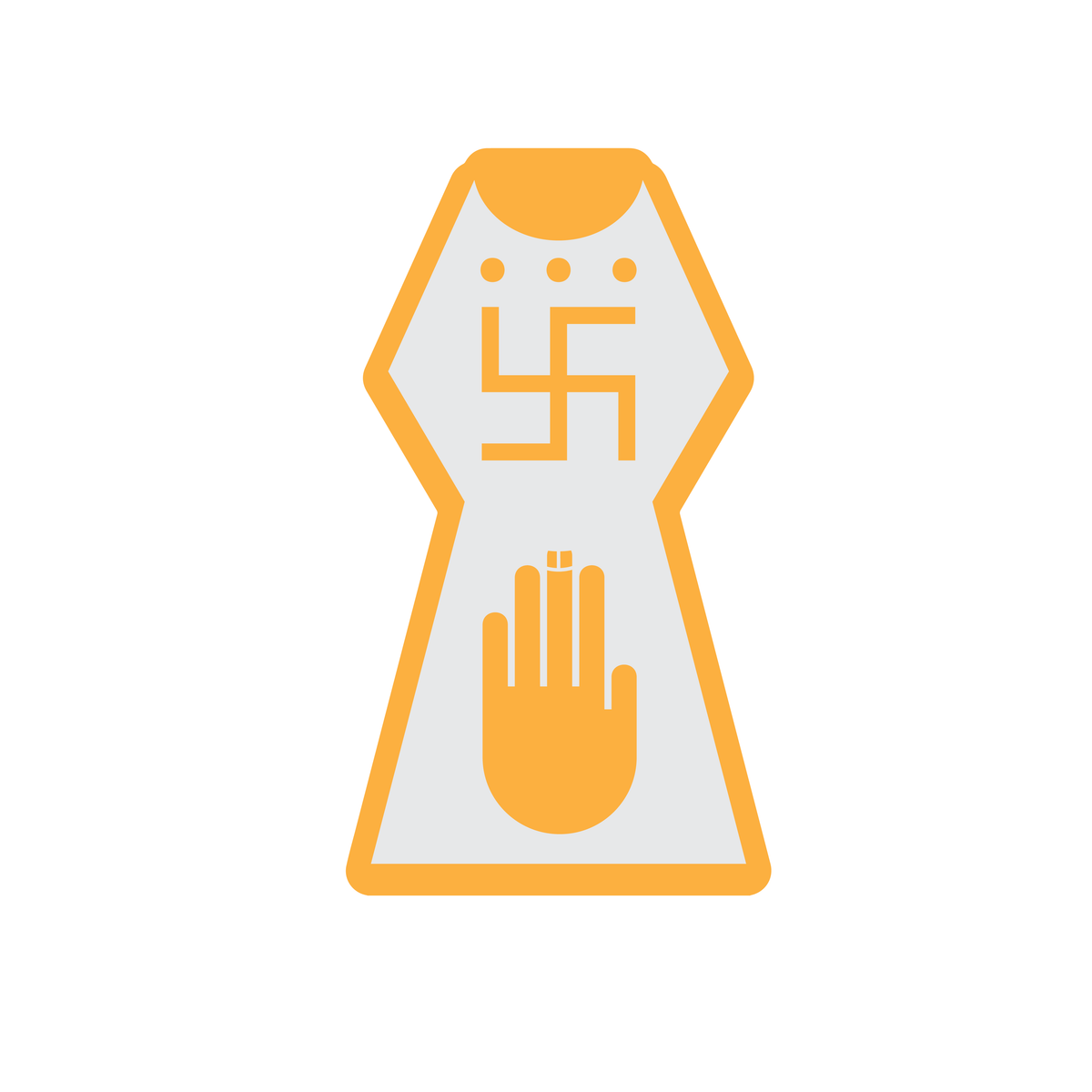 Jain Symbol Acrylic Cutout for Resin Art