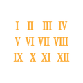 Roman Clock Numbers Set for Resin Art