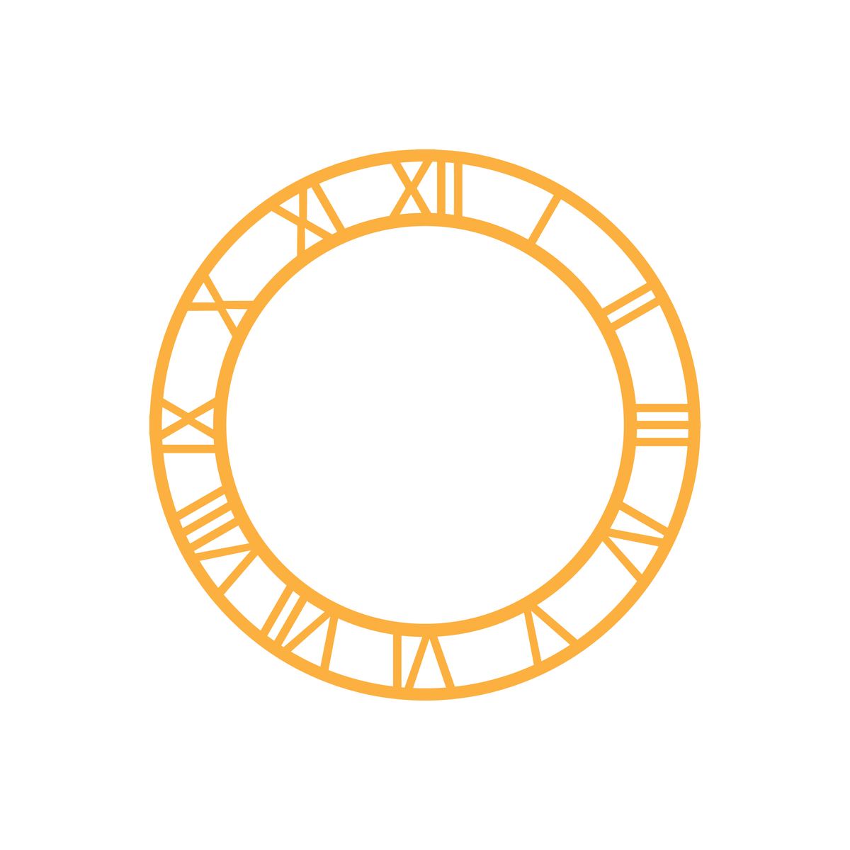 Round Roman Clock Number Ring for Resin Art