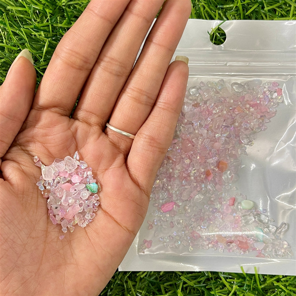 Rose Blush Gemstone Chips - 20g Pack