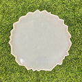 10 Inch Round Agate Zigzag Silicone Mould - 15mm Depth