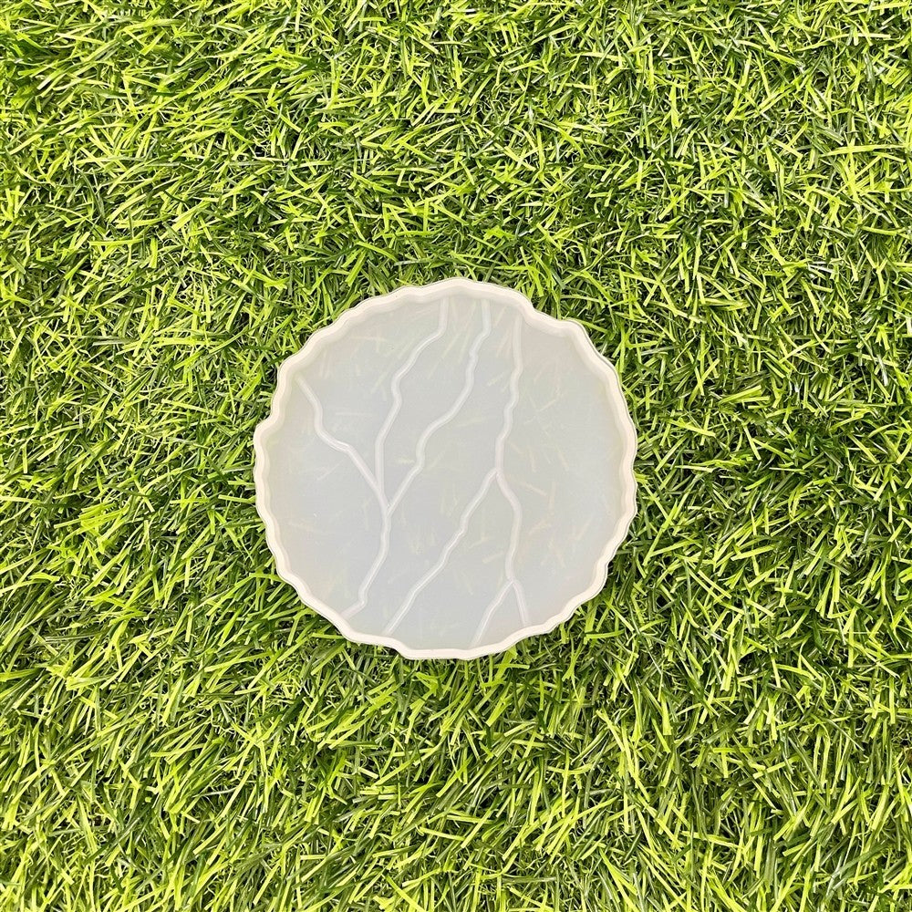 4 Inch Round Outliner Coaster Silicone Mould - 7mm Depth