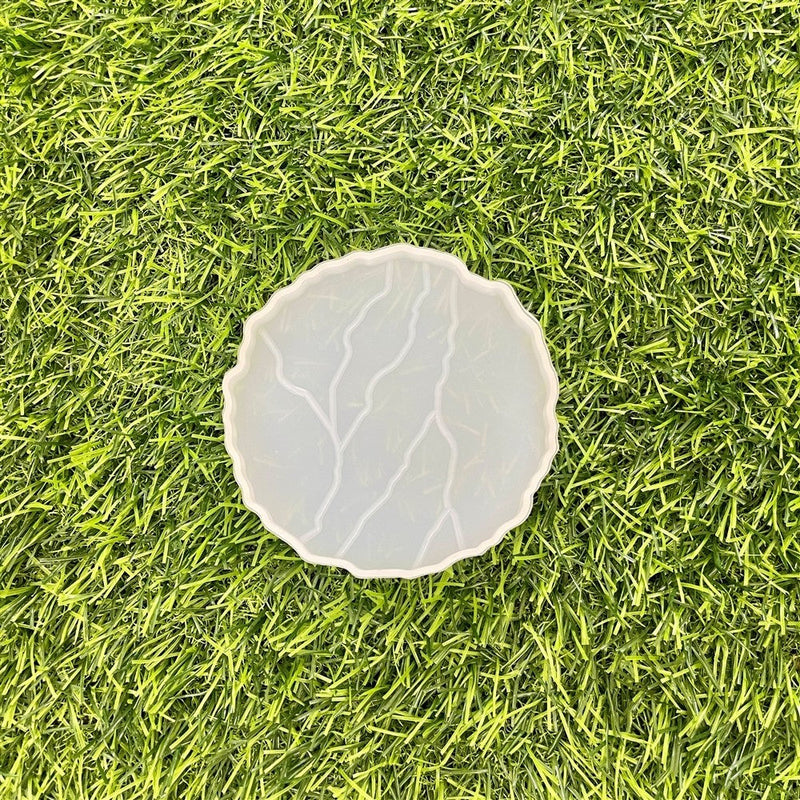 4 Inch Round Outliner Coaster Silicone Mould - 7mm Depth