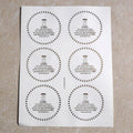 Navkar Mantra A4 Golden Embossed Circular Insert Sheet - 6 Pieces