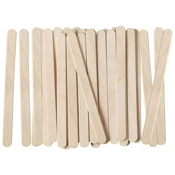 Wooden Mixing Sticks - Pack of 50