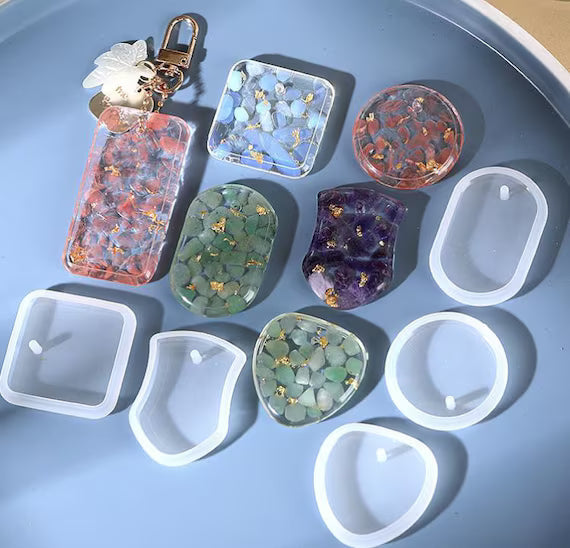 5-Piece Keychain & Pendant Silicone Mould Set