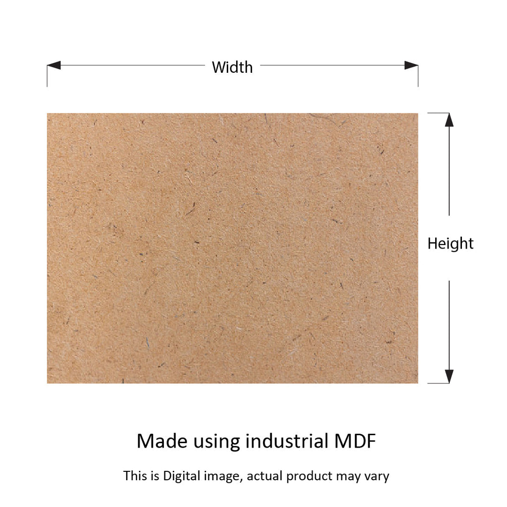 Plain Rectangle MDF Base for Resin Art