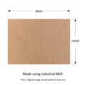 Plain Rectangle MDF Base for Resin Art