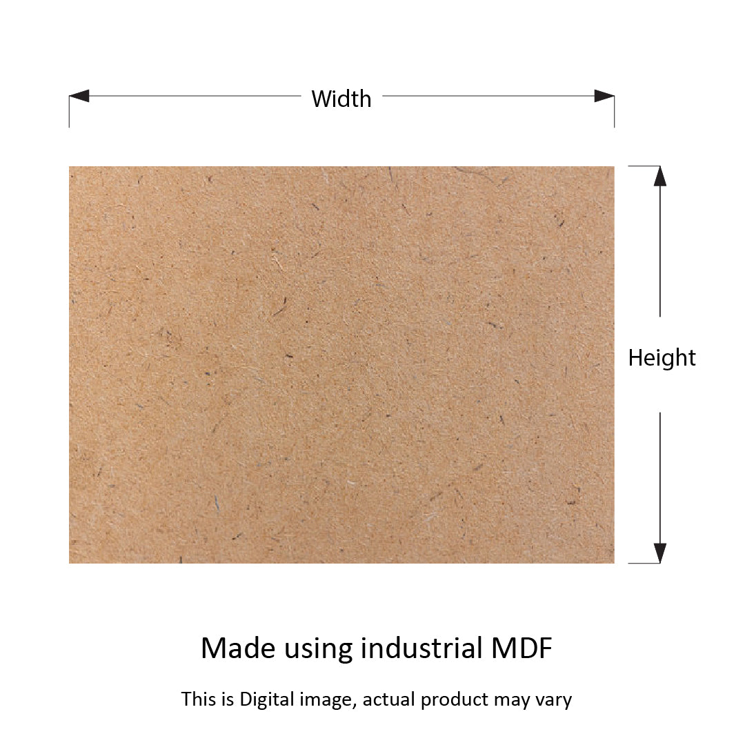 Plain Rectangle MDF Base for Resin Art