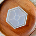 4 Inch Hexagon Border Silicone Mould - 10x10cm - 10mm Depth
